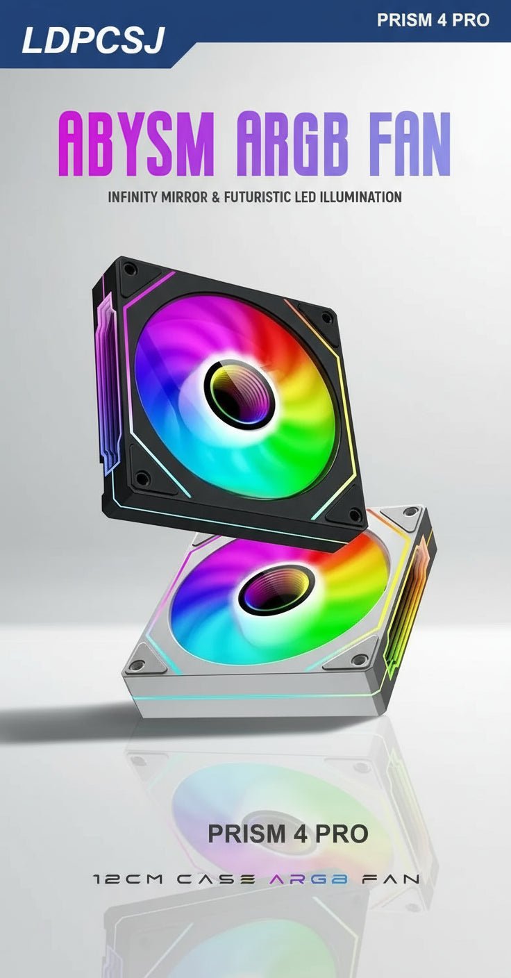 Cooler Fans Ventoinha Silenciosa Premium 120mm - UF-1 PRISM 4 PRO disponível em TokenPI Store