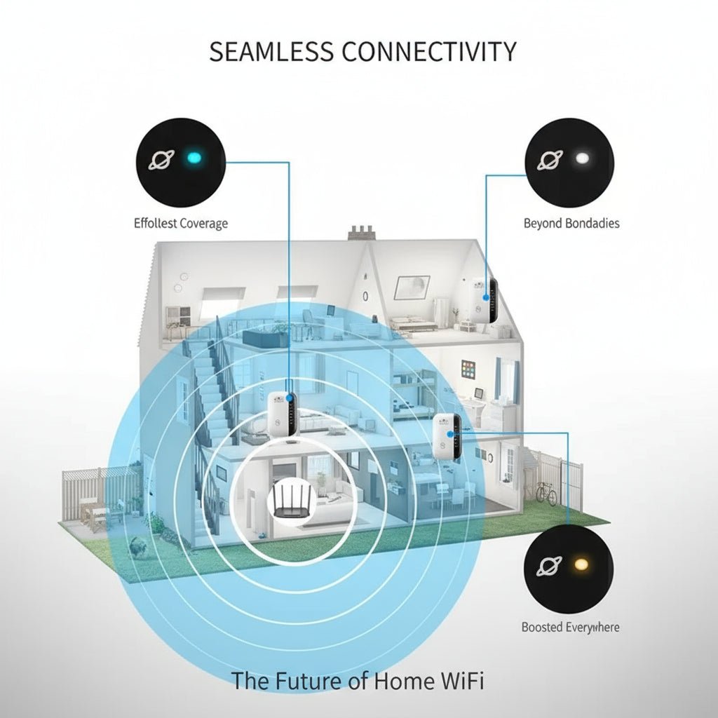 Wifi Repeater Repetidor Wi-Fi 300Mbps | Extensor de Alcance 2.4 GHz | Sinal Forte, Instalação Rápida e Plug & Play