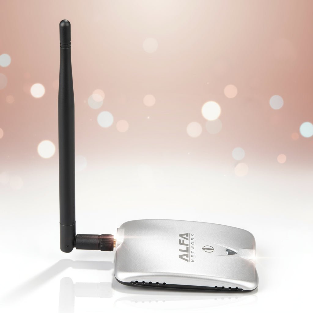 Hacking Alfa Placa Sem Fio USB PenTest Kali Linux Compacta Seguro disponível em TokenPI Store