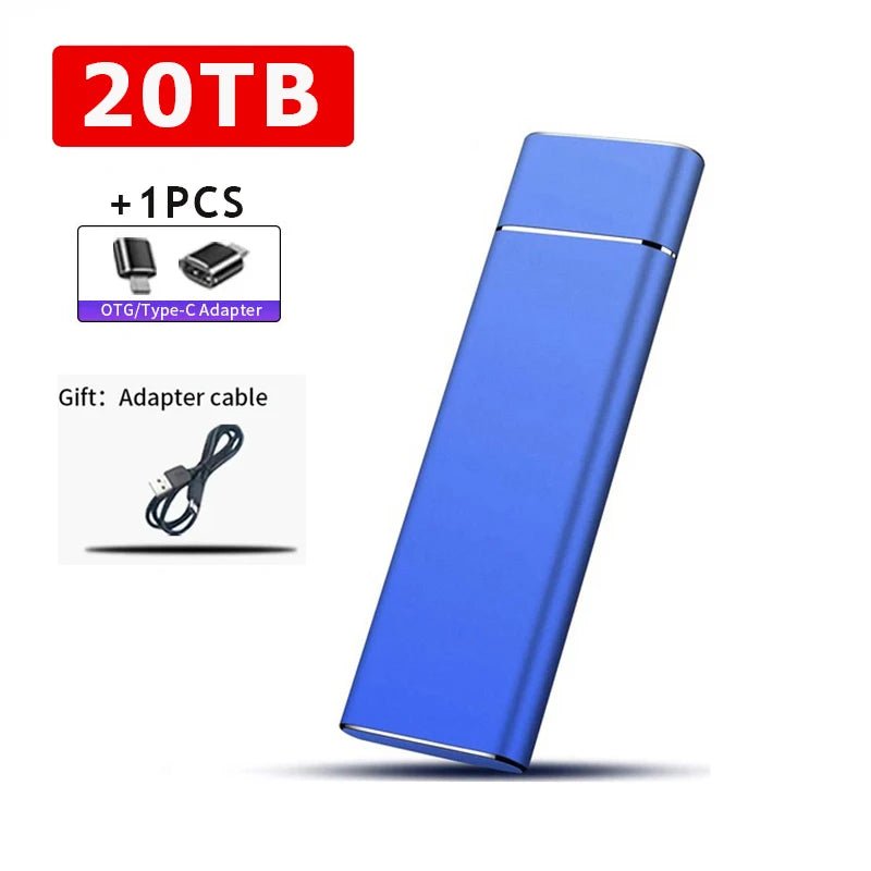 SSD External SSD Externo 2TB / 20TB / 30TB — Tipo - C & USB 3.1, Ultra Rápido e Compacto disponível em TokenPI Store