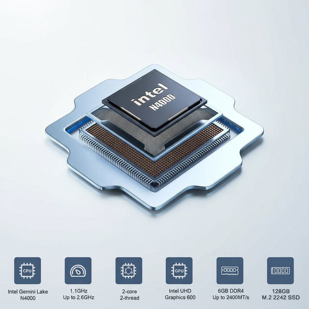 Mini Pc Mllse Mini PC M2 AR 6GB RAM 128GB Windows 11 Home Office disponível em TokenPI Store