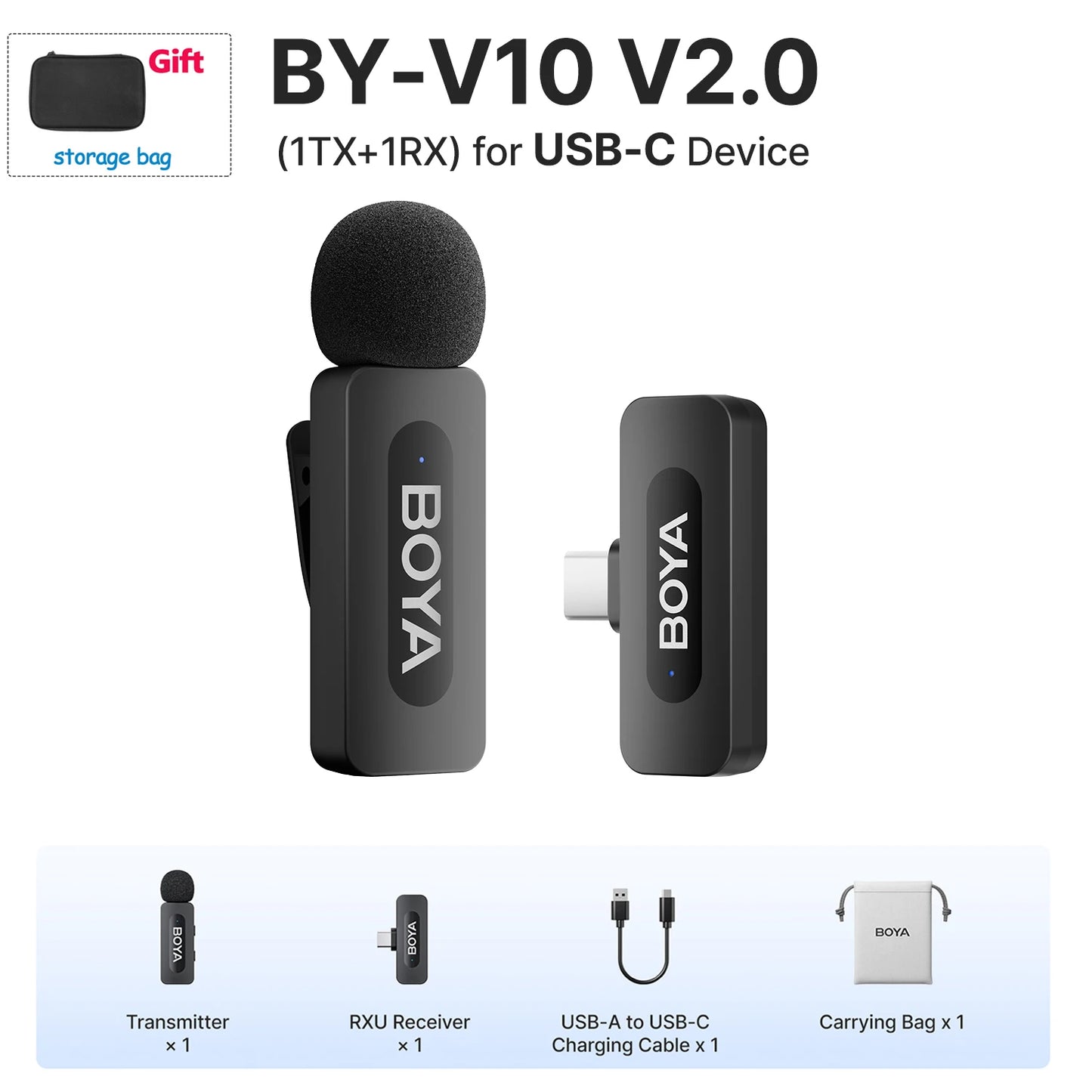 Microphone Microfone Boya BY - V2 Premium — Áudio Profissional e Liberdade Total disponível em TokenPI Store