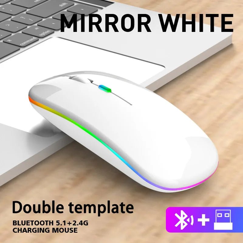 Mouse Rato sem fio Bluetooth RGB disponível em TokenPI Store