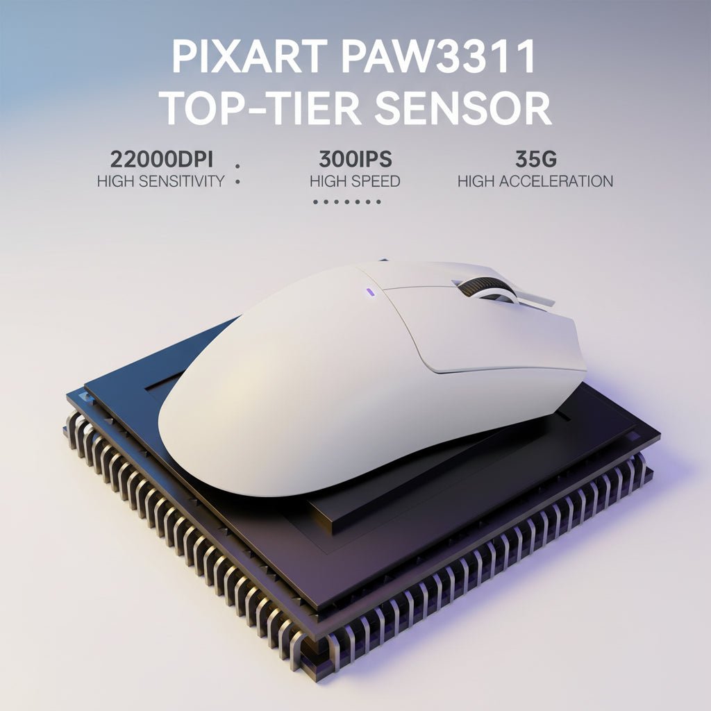 Mouse Mouse Attack Shark X11: leve, sem fio e iluminação RGB 22K DPI em TokenPI Store