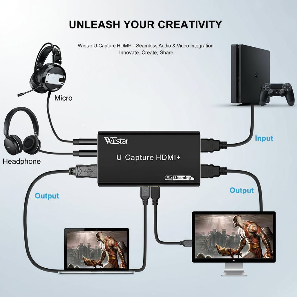 Placa de Captura Capturadora HDMI USB 3 4K 1080p 60fps PS4 PS5 Streaming disponível em TokenPI Store