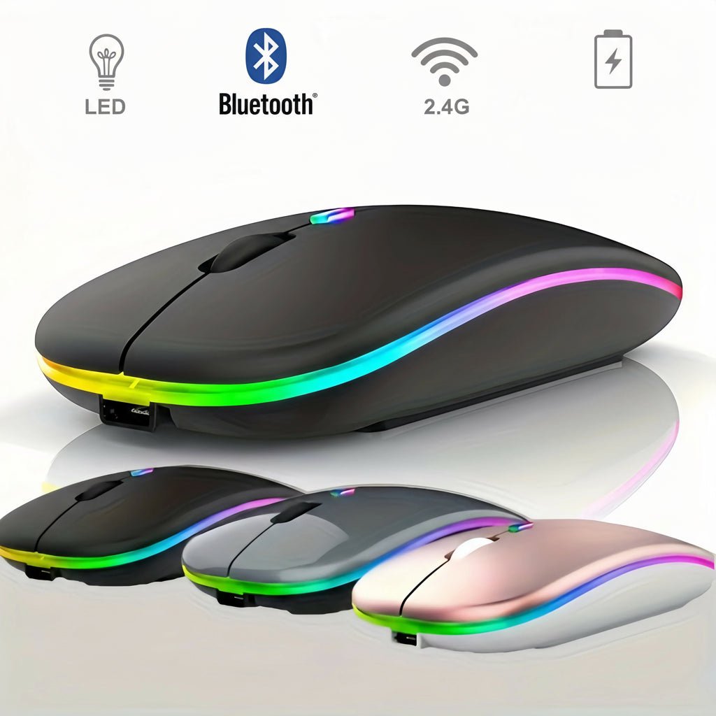 Mouse Rato sem fio Bluetooth RGB disponível em TokenPI Store