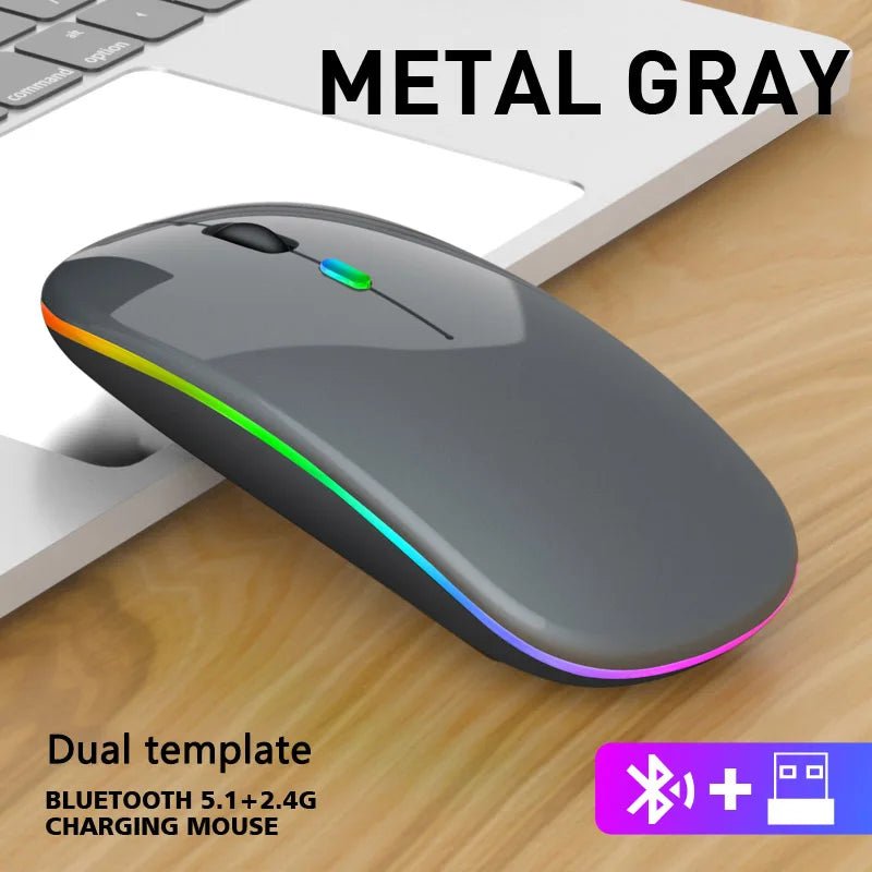 Mouse Rato sem fio Bluetooth RGB disponível em TokenPI Store