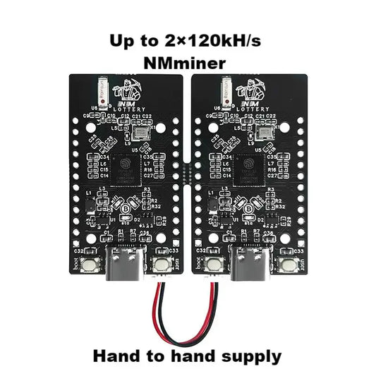 New NMMiner Official bot chain Lucky Christmas gift lucky BTC Solo Lottery Ticket Miner 117KH * 8=936KH/s higher nerdminer v2