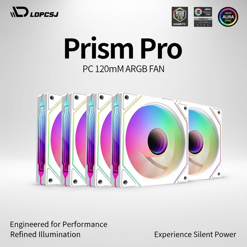 Cooler Fans Ventoinha Silenciosa Premium 120mm - UF-1 PRISM 4 PRO disponível em TokenPI Store