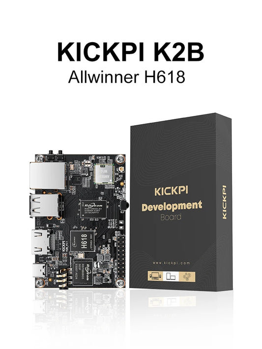 KICKPI K2B H618 Quad Core 64 Bit Single Board Computer  WiFi 5 BT5.0
