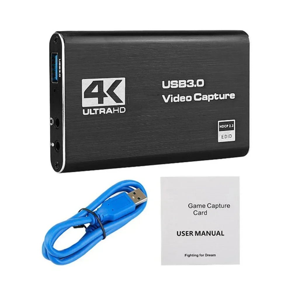 Placa de Captura Placa De Captura Vídeo 4K USB 3.0 Para Streaming Gamers disponível em TokenPI Store