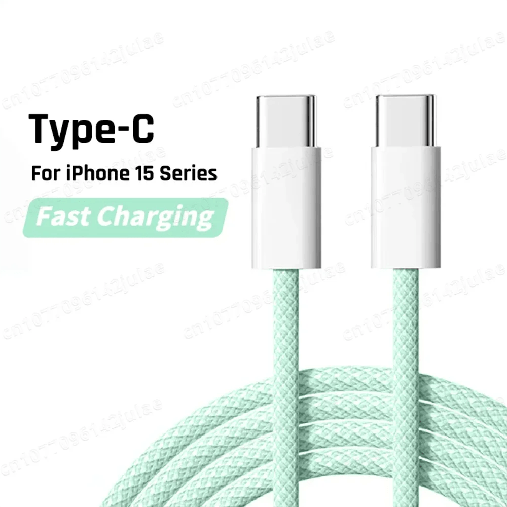 Usb-c Cable Cabo USB-C 65W | 6A Carregamento Rápido | Trançado Premium | Compatível com iPhone 15, Samsung, Xiaomi