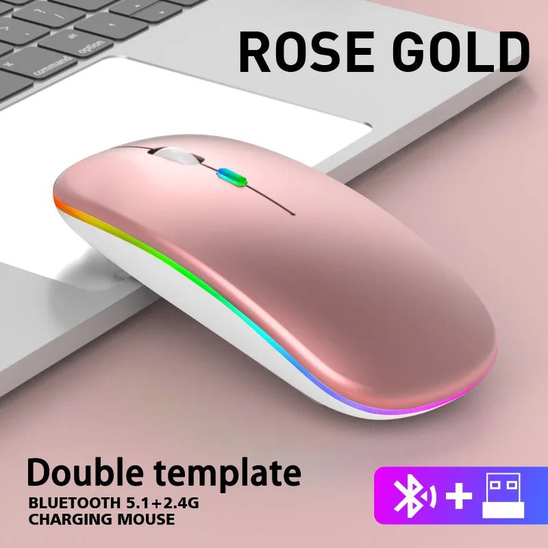 Mouse Rato sem fio Bluetooth RGB disponível em TokenPI Store