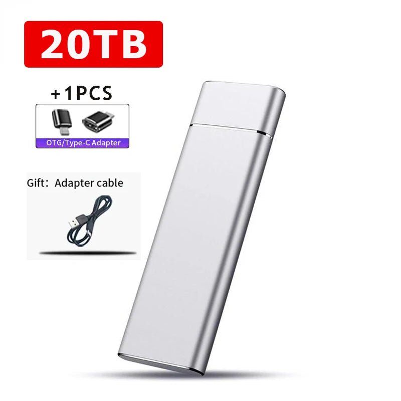 SSD External SSD Externo 2TB / 20TB / 30TB — Tipo - C & USB 3.1, Ultra Rápido e Compacto disponível em TokenPI Store