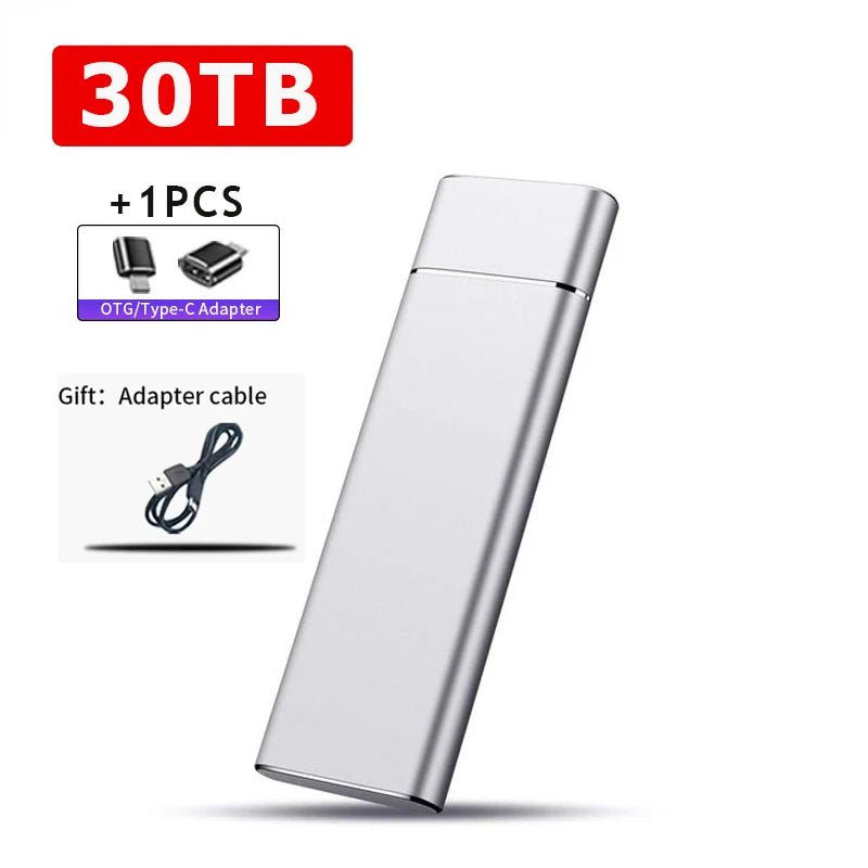 SSD External SSD Externo 2TB / 20TB / 30TB — Tipo - C & USB 3.1, Ultra Rápido e Compacto disponível em TokenPI Store