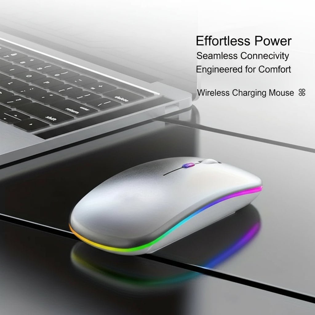 Mouse Rato sem fio Bluetooth RGB disponível em TokenPI Store