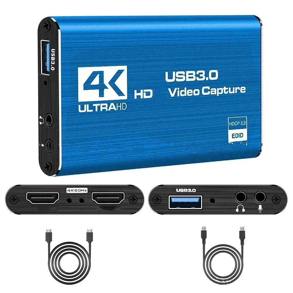 Placa de Captura Placa De Captura Vídeo 4K USB 3.0 Para Streaming Gamers disponível em TokenPI Store