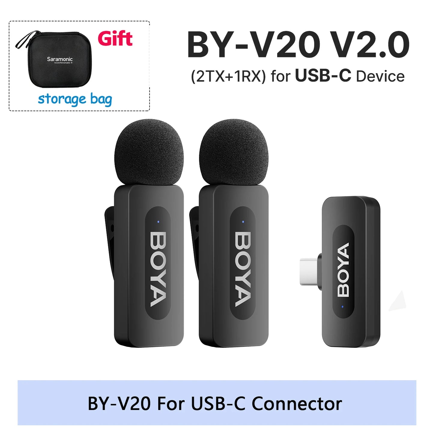 Microphone Microfone Boya BY - V2 Premium — Áudio Profissional e Liberdade Total disponível em TokenPI Store