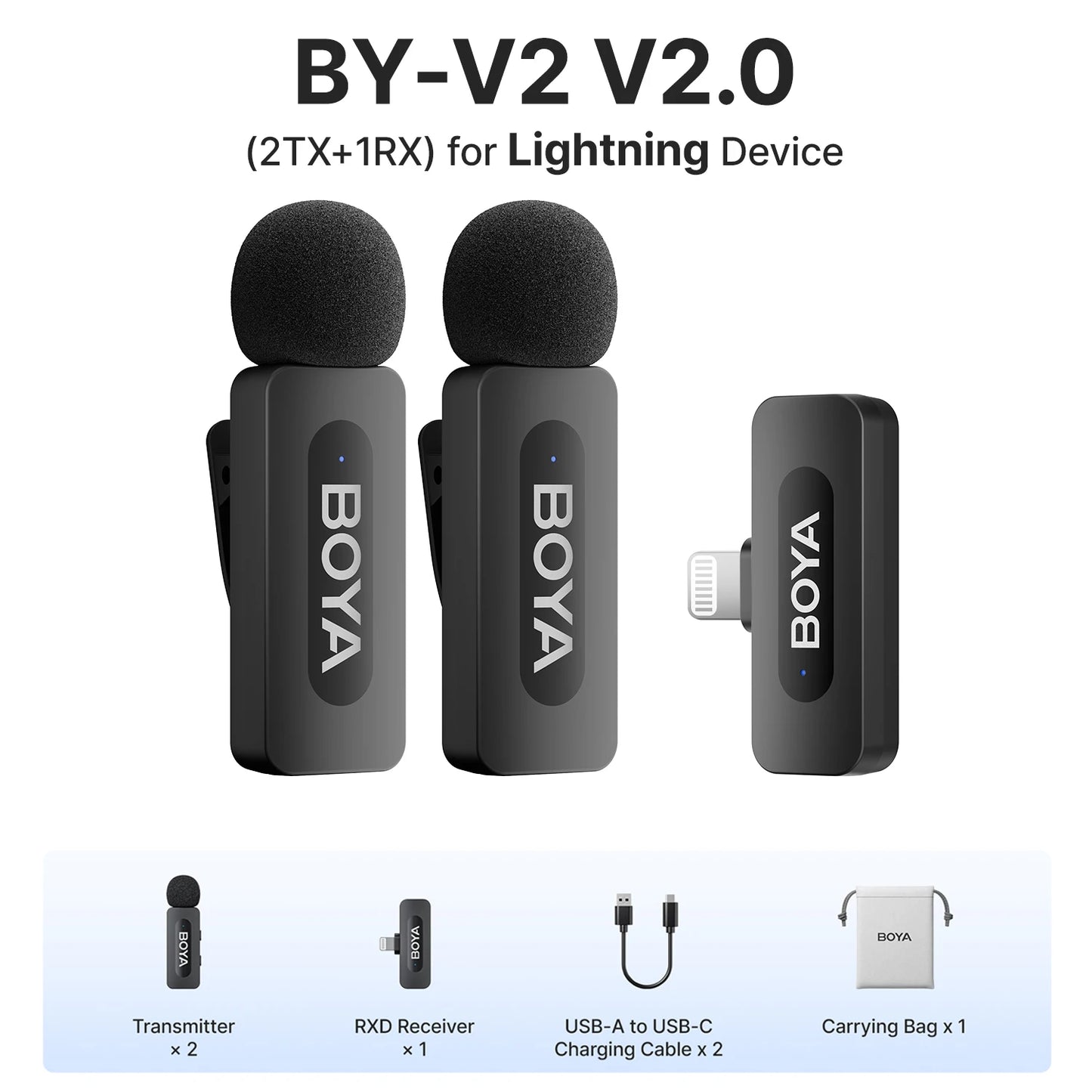 Microphone Microfone Boya BY - V2 Premium — Áudio Profissional e Liberdade Total disponível em TokenPI Store