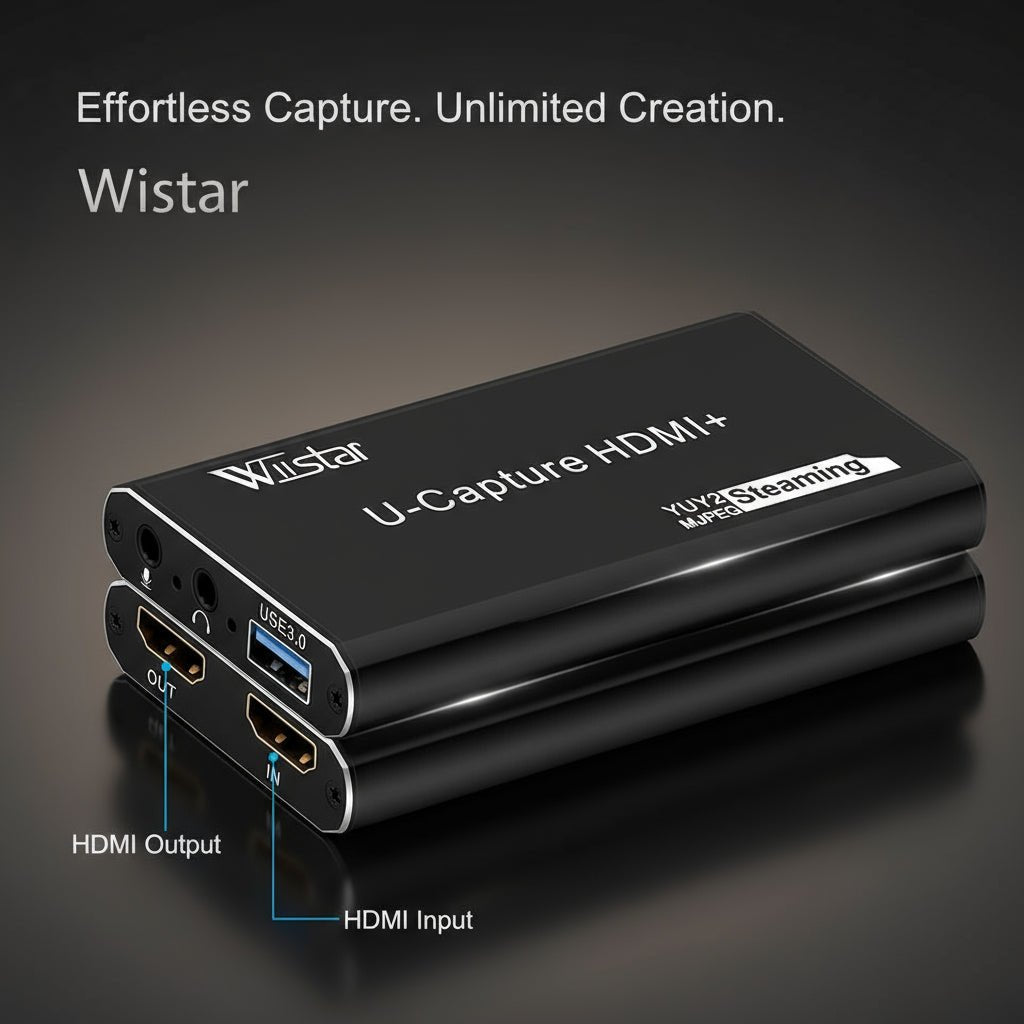 Placa de Captura Capturadora HDMI USB 3 4K 1080p 60fps PS4 PS5 Streaming disponível em TokenPI Store