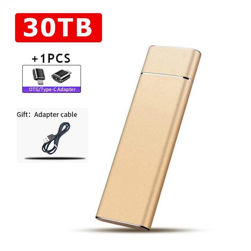 SSD External SSD Externo 2TB / 20TB / 30TB — Tipo - C & USB 3.1, Ultra Rápido e Compacto disponível em TokenPI Store