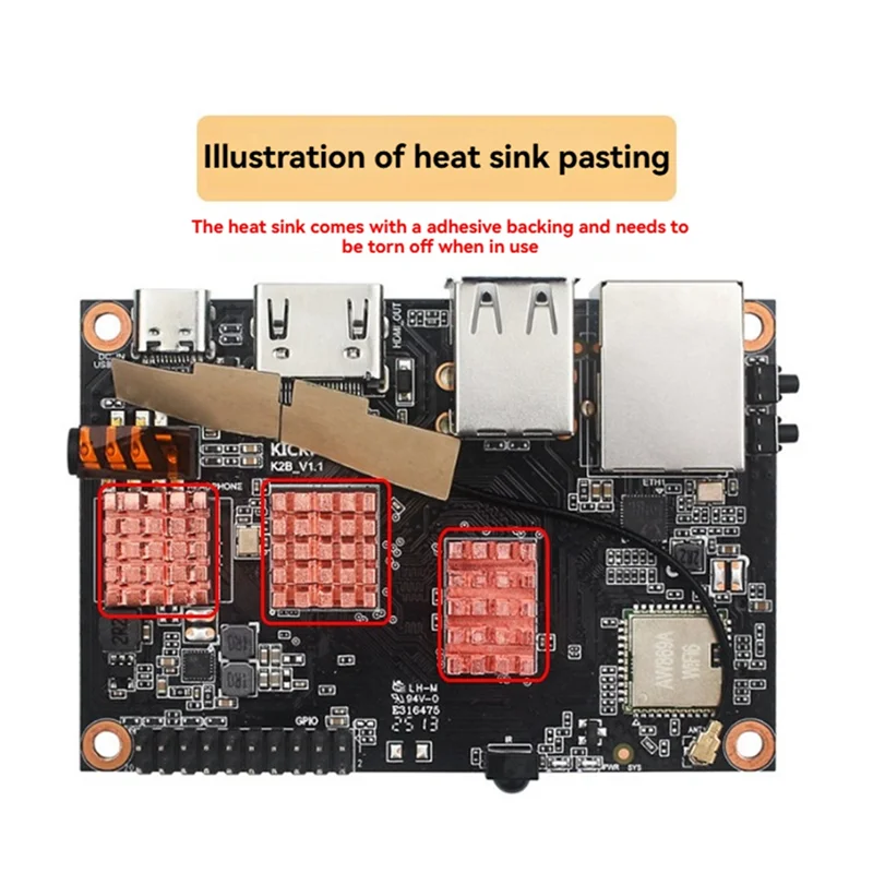 Case For Kickpi K2B H618 Deve Board Transparent Acrylic Case With Cooling Fan Pure Copper Heat Sink-TCE