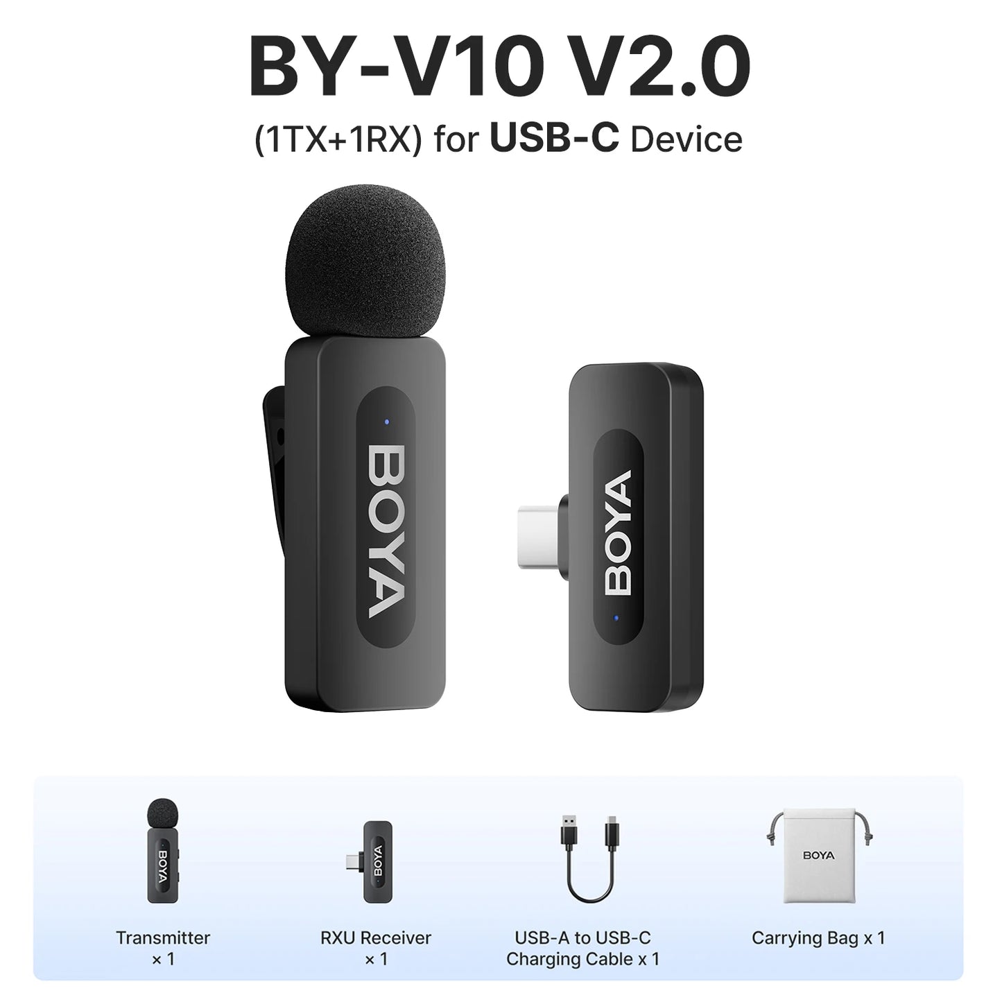 Microphone Microfone Boya BY - V2 Premium — Áudio Profissional e Liberdade Total disponível em TokenPI Store