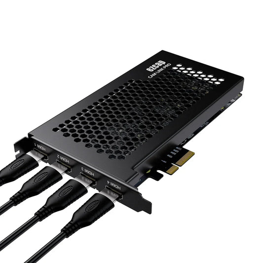 Ezcap335 PCI-E 4CH HDMI Video Capture Grabber PCIE Board Card for Multicam Live Streaming Camcorder DSLR Action Camera Laptop PC