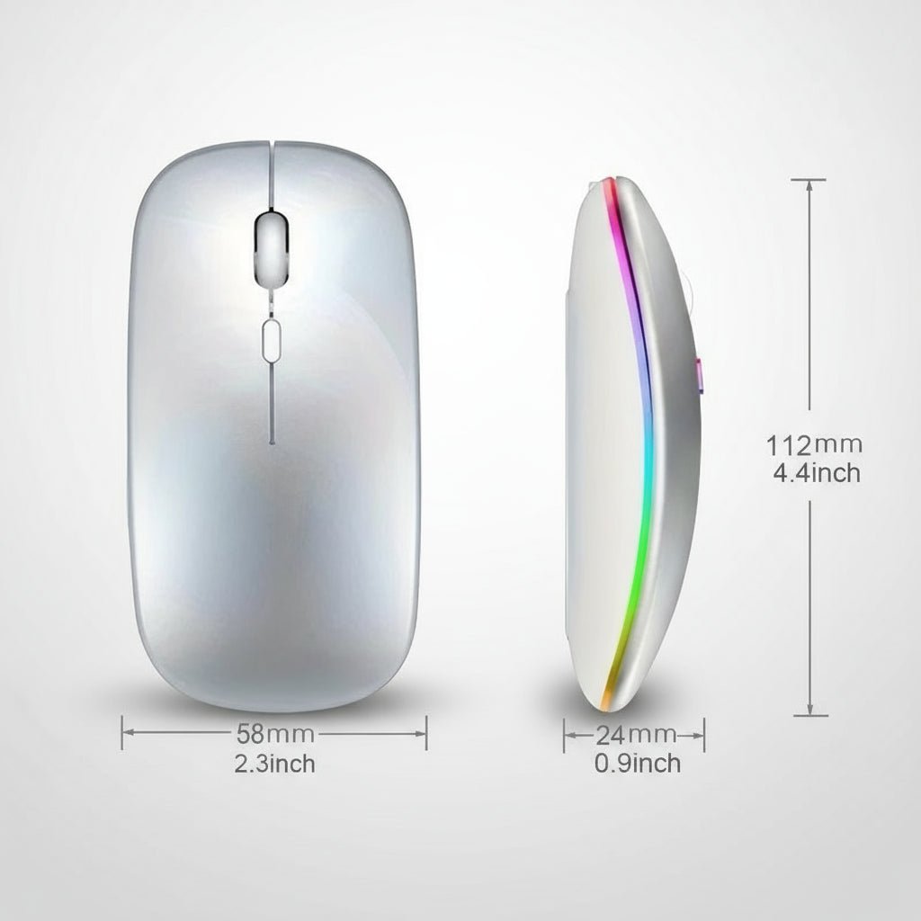 Mouse Rato sem fio Bluetooth RGB disponível em TokenPI Store