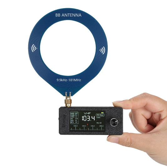 New V2 Version ATS-mini2 SI4732 0.5-108MHz Pocket SSB Mini Radio LSB USB AM FM All Band Radio Receiver ESP-32-S3 BB Antenna