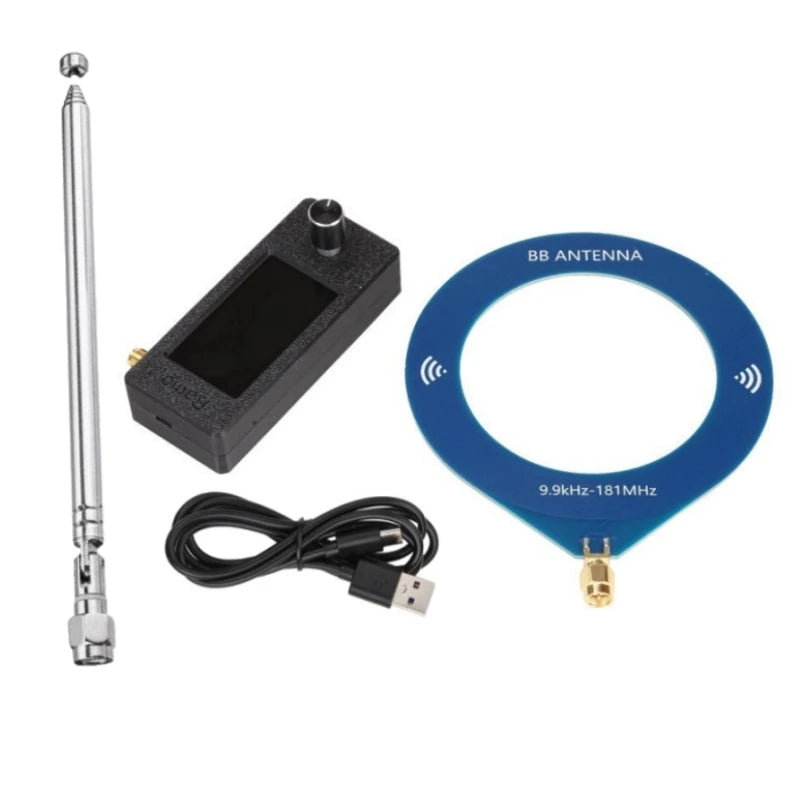 New V2 Version ATS-mini2 SI4732 0.5-108MHz Pocket SSB Mini Radio LSB USB AM FM All Band Radio Receiver ESP-32-S3 BB Antenna