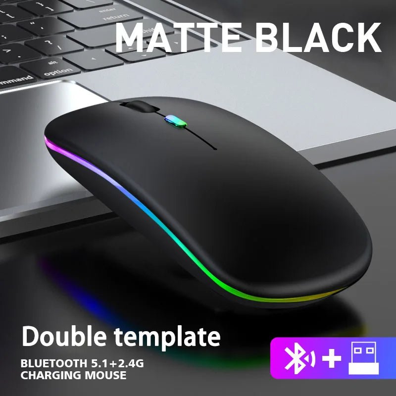 Mouse Rato sem fio Bluetooth RGB disponível em TokenPI Store