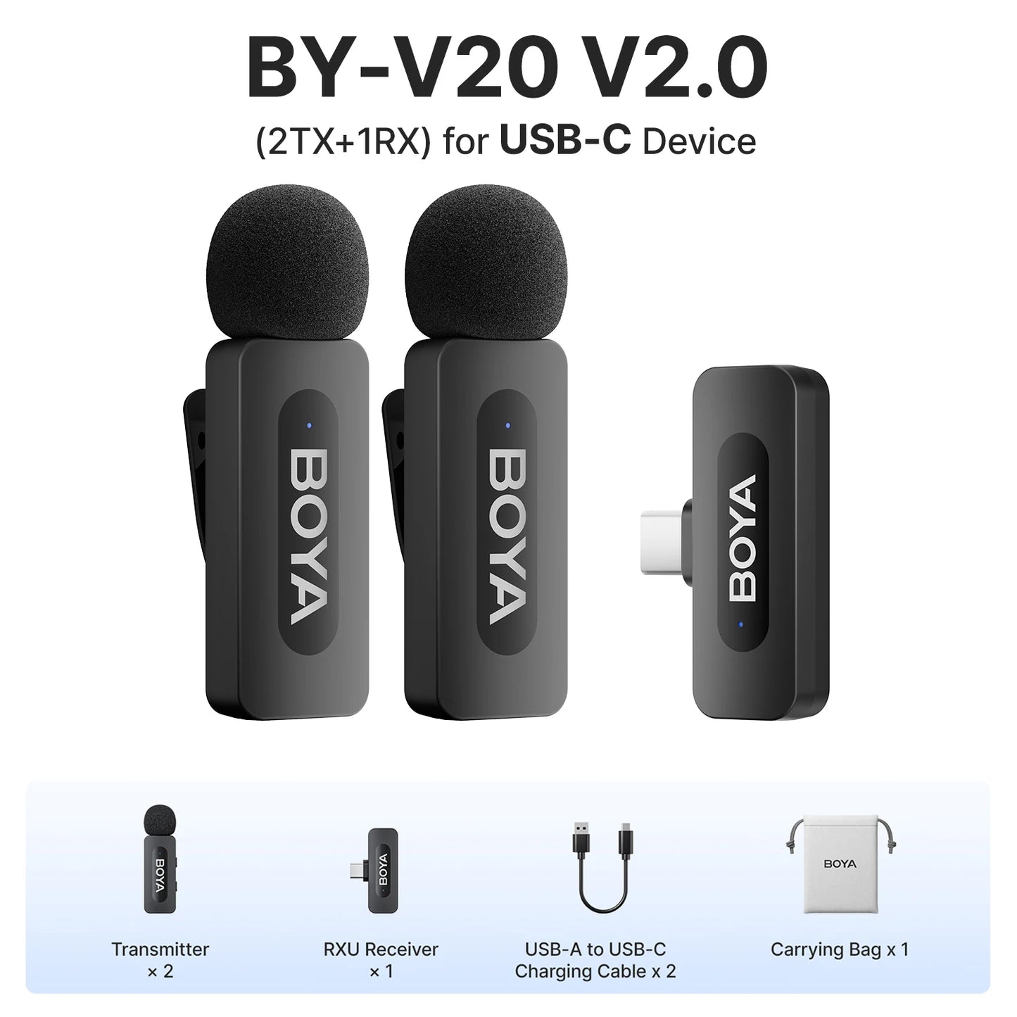 Microphone Microfone Boya BY - V2 Premium — Áudio Profissional e Liberdade Total disponível em TokenPI Store