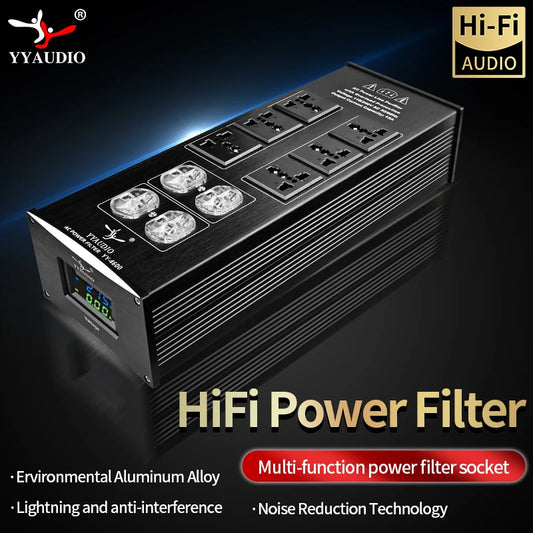 HIFI Power Filter YY-460 Power Supply Socket Lightning Protection Audio power purifier, AC Power Conditioner, Power Filter