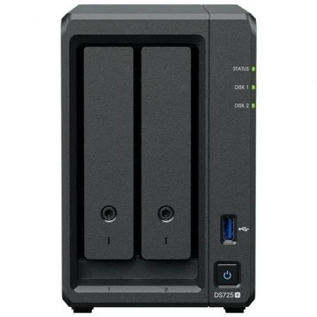 NAS Synology Diskstation DS725+/ 2 Bahías 3.5'- 2.5'/ 8GB DDR4/ Formato Torre