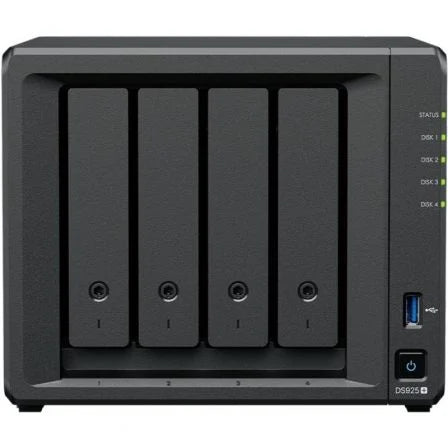 NAS Synology Diskstation DS925+/ 4 Bahías 3.5'- 2.5'/ 4GB DDR4/ Formato Torre