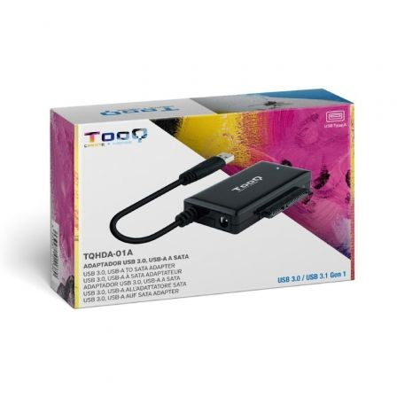 Adaptador para Discos Duros 2.5"/3.5" Tooq TQHDA-01A/ USB 3.0 Macho - SATA-1