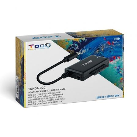 Adaptador para Discos Duros 2.5"/3.5" TooQ TQHDA-02C/ USB Tipo-C Macho - SATA-1