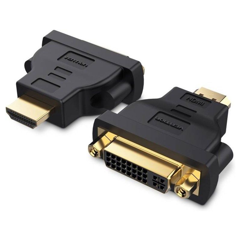 Adaptador HDMI Vention ECCB0/ HDMI Macho - DVI (24+5)  Hembra-0