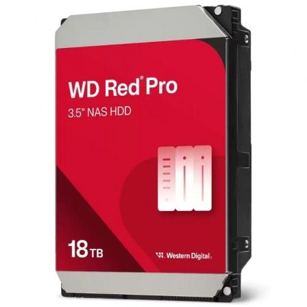 Disco Duro Western Digital WD Red Pro NAS 18TB/ 3.5'/ SATA III/ 512MB