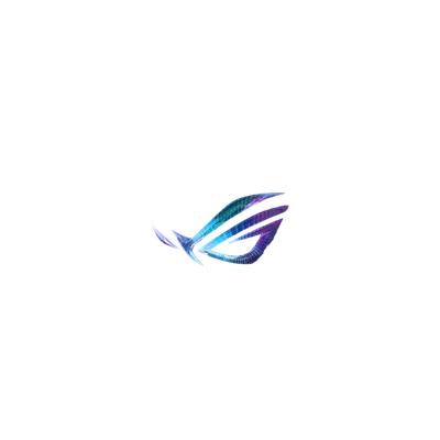 Colorful logo on a dark background