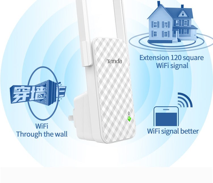 Tech Accessories WiFi Amplifier Extender Antenna Router booster WiFi Repeater disponível em TokenPI Store