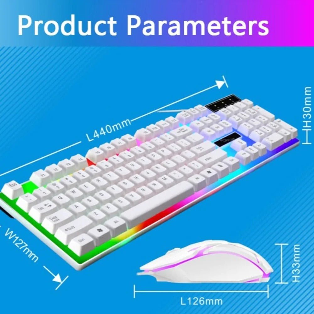 Mobile & Laptop Accessories Ninja Dragons White Knight Gaming Keyboard and Mouse Set disponível em TokenPI Store