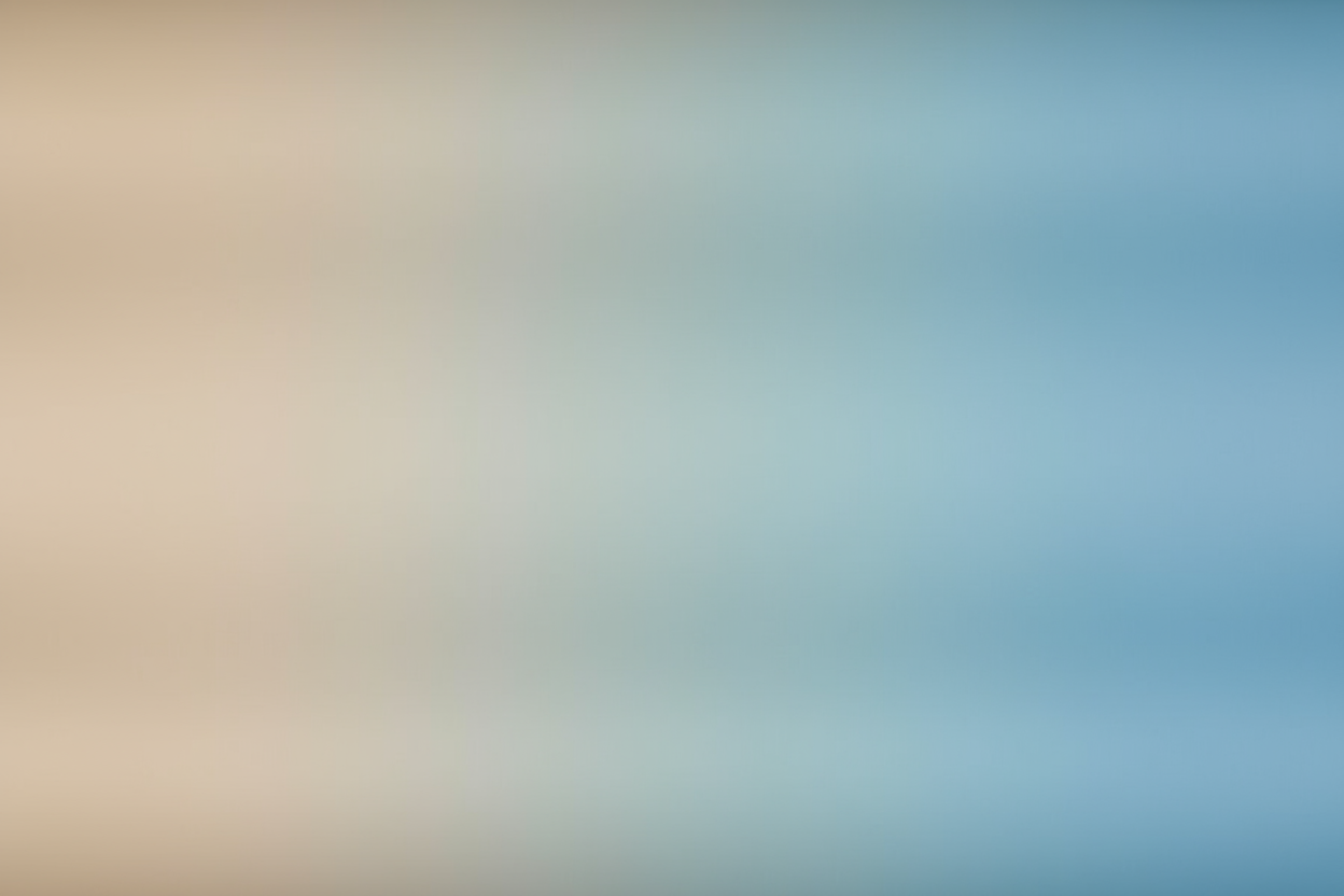 Gradient background transitioning from beige to blue