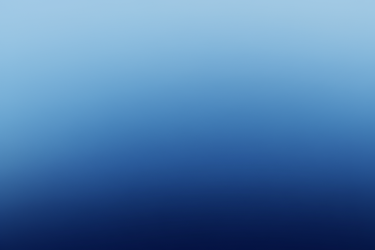 Gradient background transitioning from light blue to navy blue