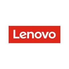 Lenovo logo on a red background