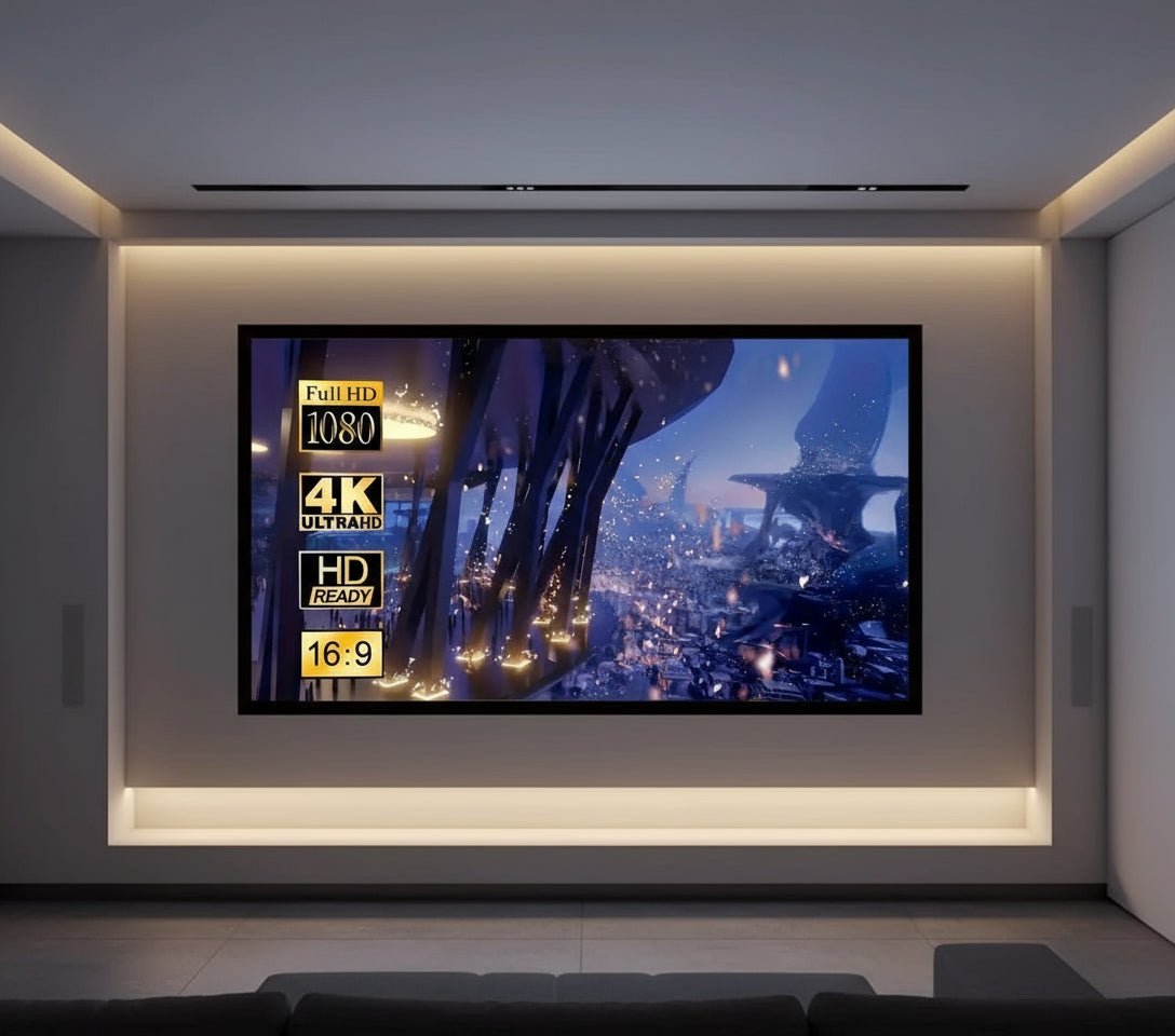 Video Projector Bundle Projetor LED Full HD + Tela 100” | Compacto, Portátil e de Alta Definição disponível em TokenPI Store